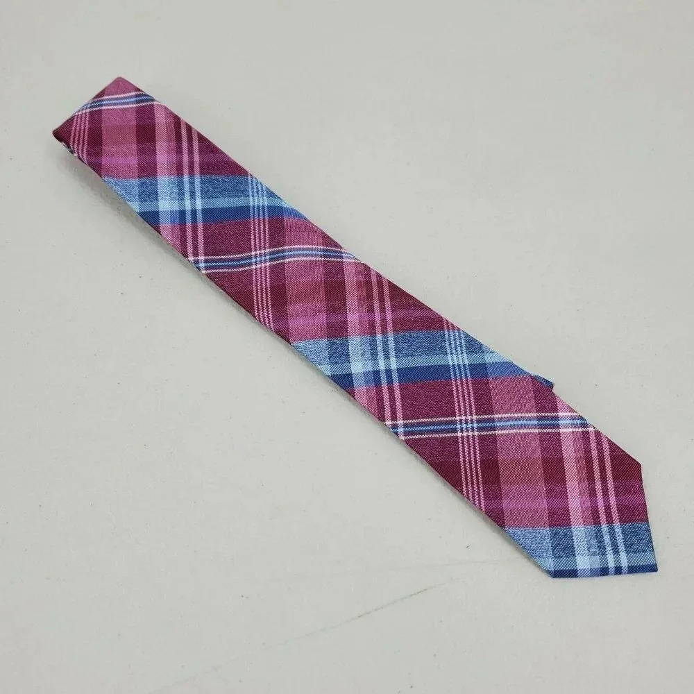 Perry Ellis Portfolio Corre Plaid Tie NWOT